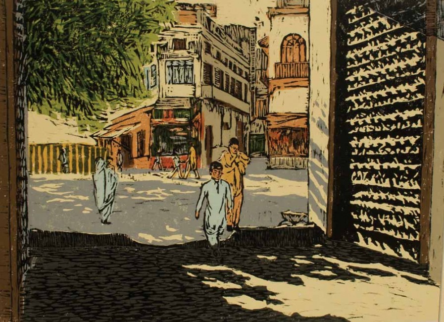 Lahore woodcut 7